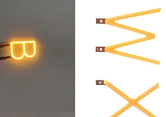 English Letter Filament COB LED Filament DC3V Candle Edison Yellow Diodes Party Decoration Light Accessories DIY