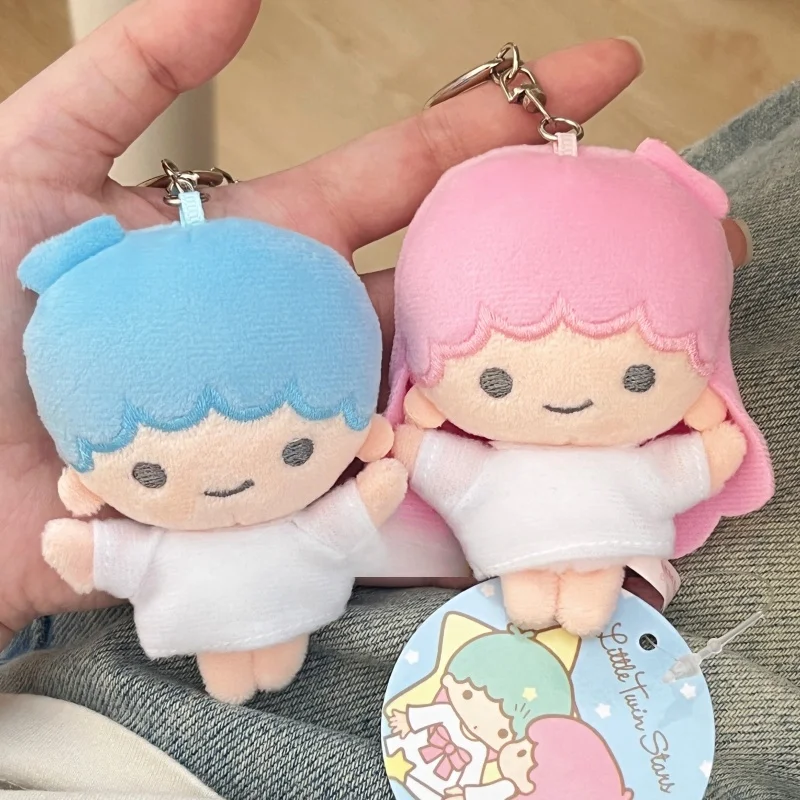 متوفر في المخزون الأصلي التوأم ستار حقيبة اليابانية لطيف أفخم قلادة الطعم القديم لطيف دمية الحلي مفتاح سلسلة الحلي هدية #3