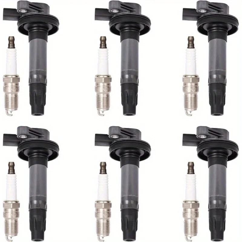 

6X UF553 Ignition Coils & Spark Plugs for Ford Edge/Mustang & Lincoln/Mazda