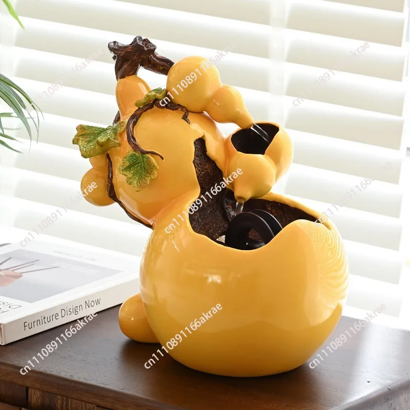 gourd circulation flow office living room entrance decorative desktop ornament resin products