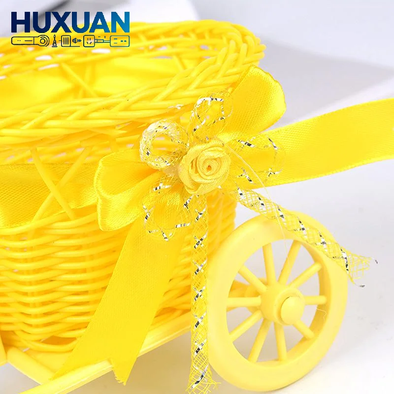 Bicycle Woven Basket Multipurpose Handwoven Bike Mounted Holder for Snacks Storage Small Pet Carry Flower Display