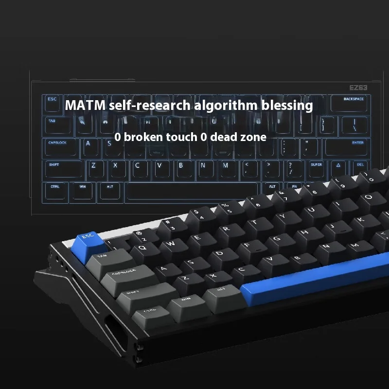 IQUNIX Ez60 Magnetic Gaming Axis Keyboard Ez63 Wired Gaming Ofiice Custom Mechanical Keyboard PC laptop 61keys 64keys Gasket