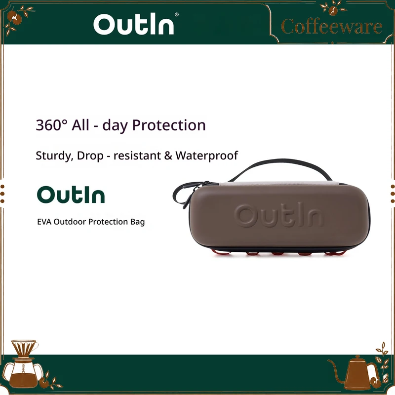 Outin Portable Coffee Maker Protective Case Waterproof Shockproof Storage Bag For Tino Mino Fino Outdoor Travel