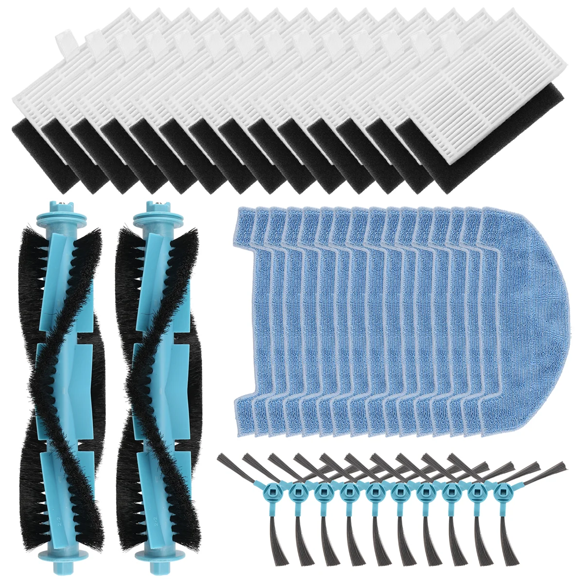 Für ultra nische d10 Roboter Vakuum Ersatzteile Haupt walze Seiten bürste Hepa Filter Mop Pad Stoff Zubehör