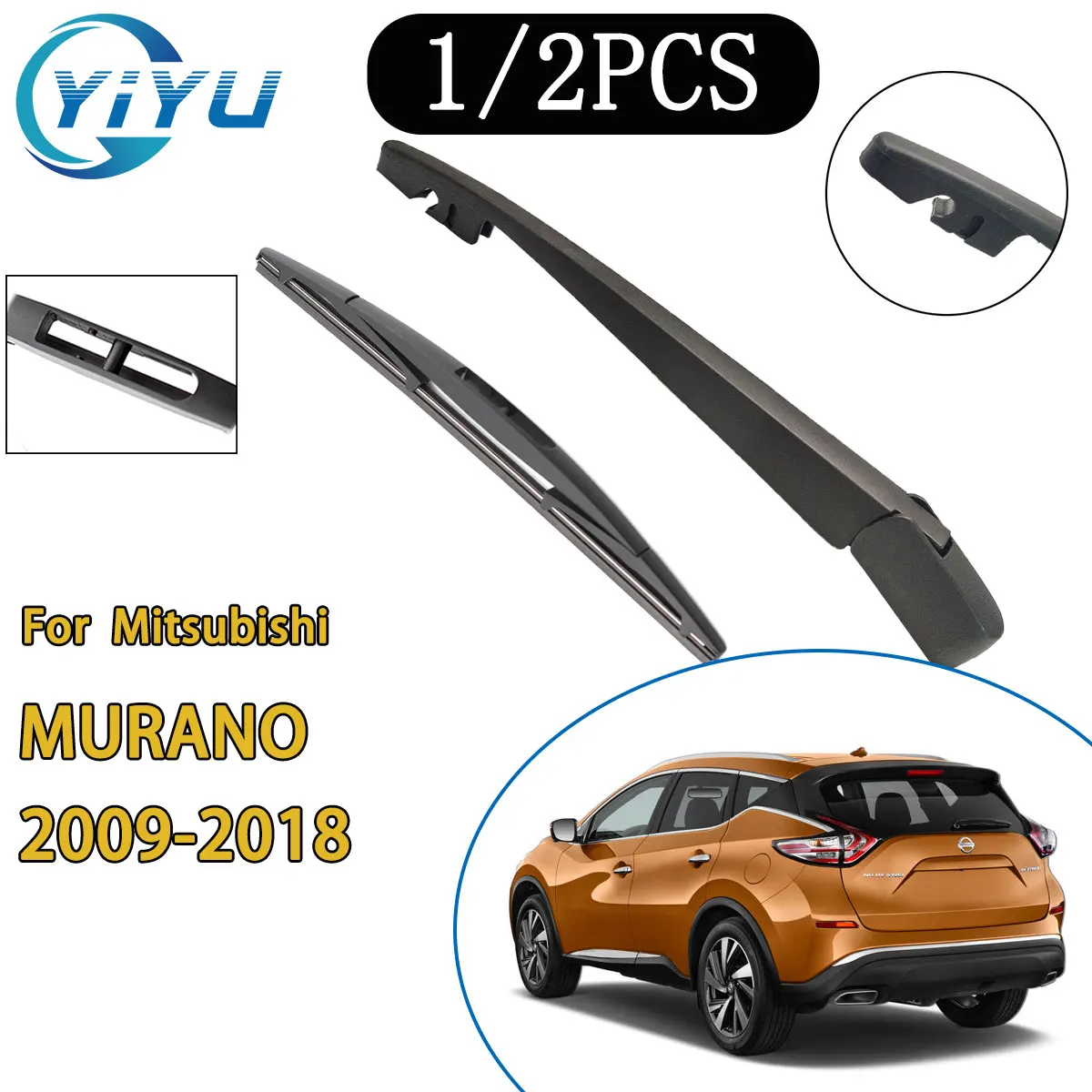 

1/2 шт. автомобильный рычаг заднего стеклоочистителя, щетка стеклоочистителя для Nissan MURANO 2009-2018, автомобильные аксессуары, аксессуары