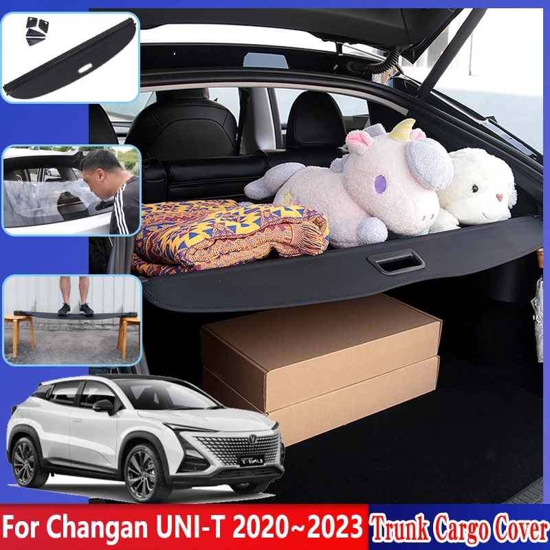 For Changan UNI-T 2023 2022 2021 2020 UNI T Car Trunk Cargo Cover Curtain Partition Decoration Shades Rear Interior Accessories