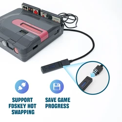 Adaptador de lector de juegos para consola Sharp Twin Famicom, conector emulador de unidad FDSKey