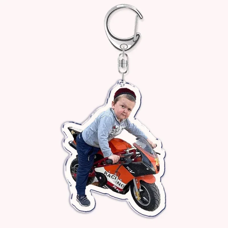 Funny Hasbulla Magomedov Boxer Keychain Keyring Key Chains Chaveiro Cute Llavero Keychains for Bag Pendant Aaccessories Gift