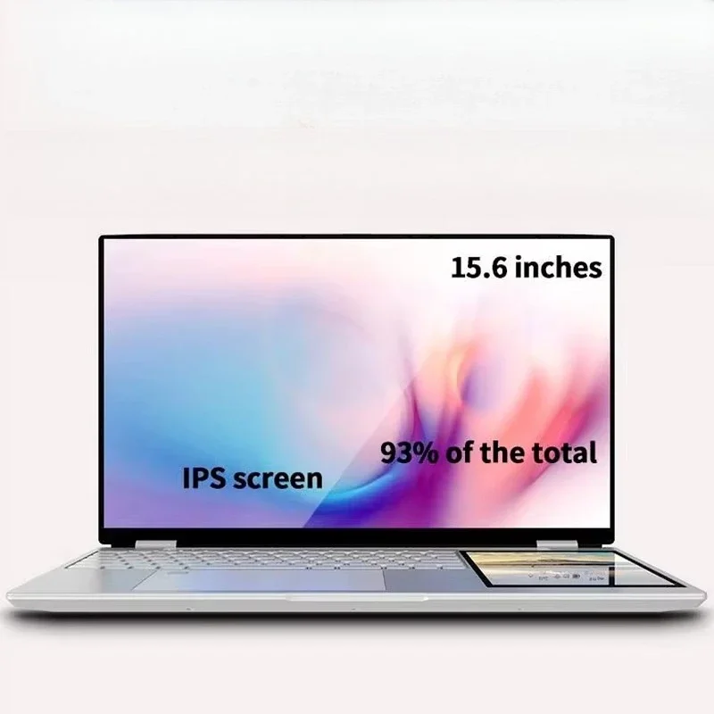Dual Touch 15.6 "+ 7" IPS New Business Laptop 16GB RAM