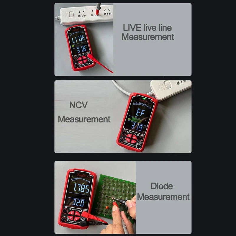 Digital Multimeter Automatic Professional 6000 Counts AC DC voltage Tester Ohm Current Ammeter With Bracket Multimeter Digital