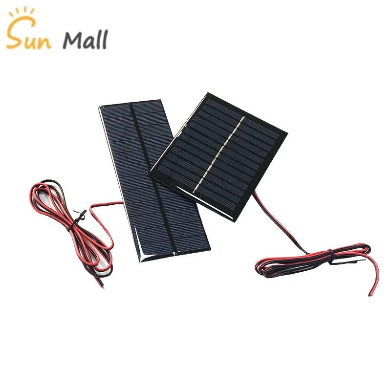 Bild 3: Solarpanel 5,5 V 6 V 130 mA 220 mA 240 mA 250 mA 500 mA Tragbare Mini-Solarzellen für DIY-Solarladegerät Sun Power-Modul mit Kabel