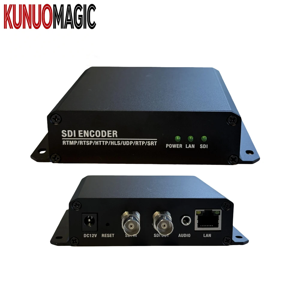 Good Quality SDI to UDP/RTMP/RTSP/SRT 1080P HEVC Live Encoder with 1SDI Loopout and VBR Bitrate