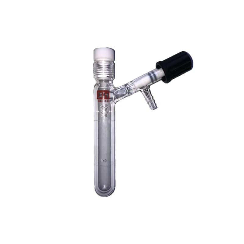 

High Vacuum Valve Solvent Storage Bottle Schlenk Bottle Pressure Reaction Tube Bottle Organic Corrosion Resistance