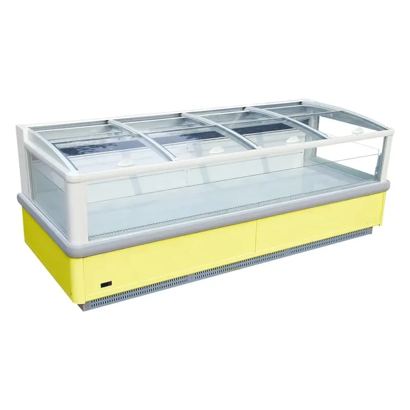 High Quality Large Capacity Fresh Meat Display Cabinet Low Power Supermarket Refrigerator