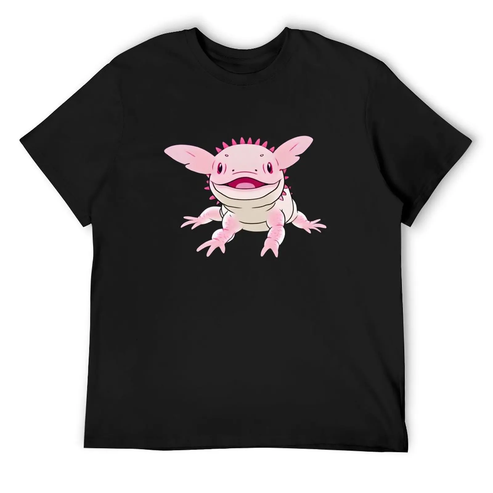 

Happy axolotl T-Shirt Man t-shirt Anime t-shirt anime stuff kawaii clothes designer t shirt men