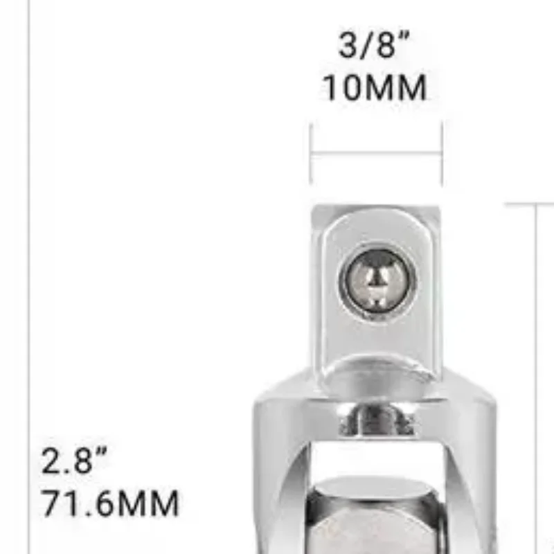 1/3Pcs Socket Universal Joint Adapter 90 Degree Swivel Wrench Connector Spare Parts For Auto Repair DIY Mechanical Work