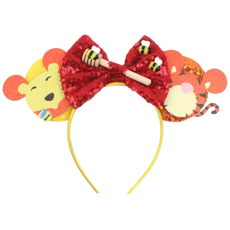 Disney Winnie the Pooh Honey Children's Halloween Decoration Headband Children's Day Decoration Mickey Headband image 6