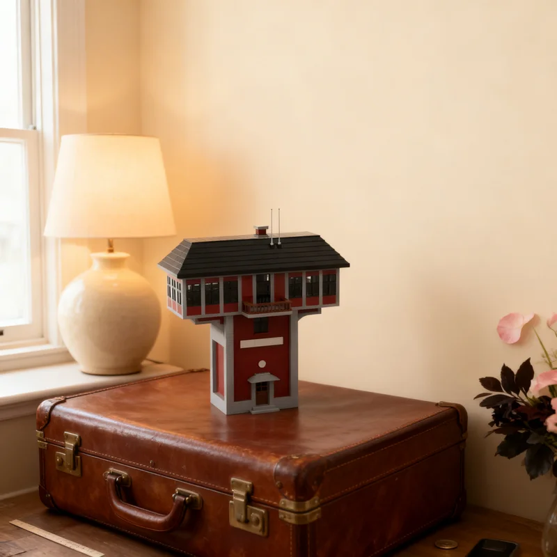 

5136 деталей MOC: Сигнальная вышка, модель поезда, строительные блоки, конструктор, рождественский подарок, игрушка, креативная идея для самостоятельной сборки, кирпичики