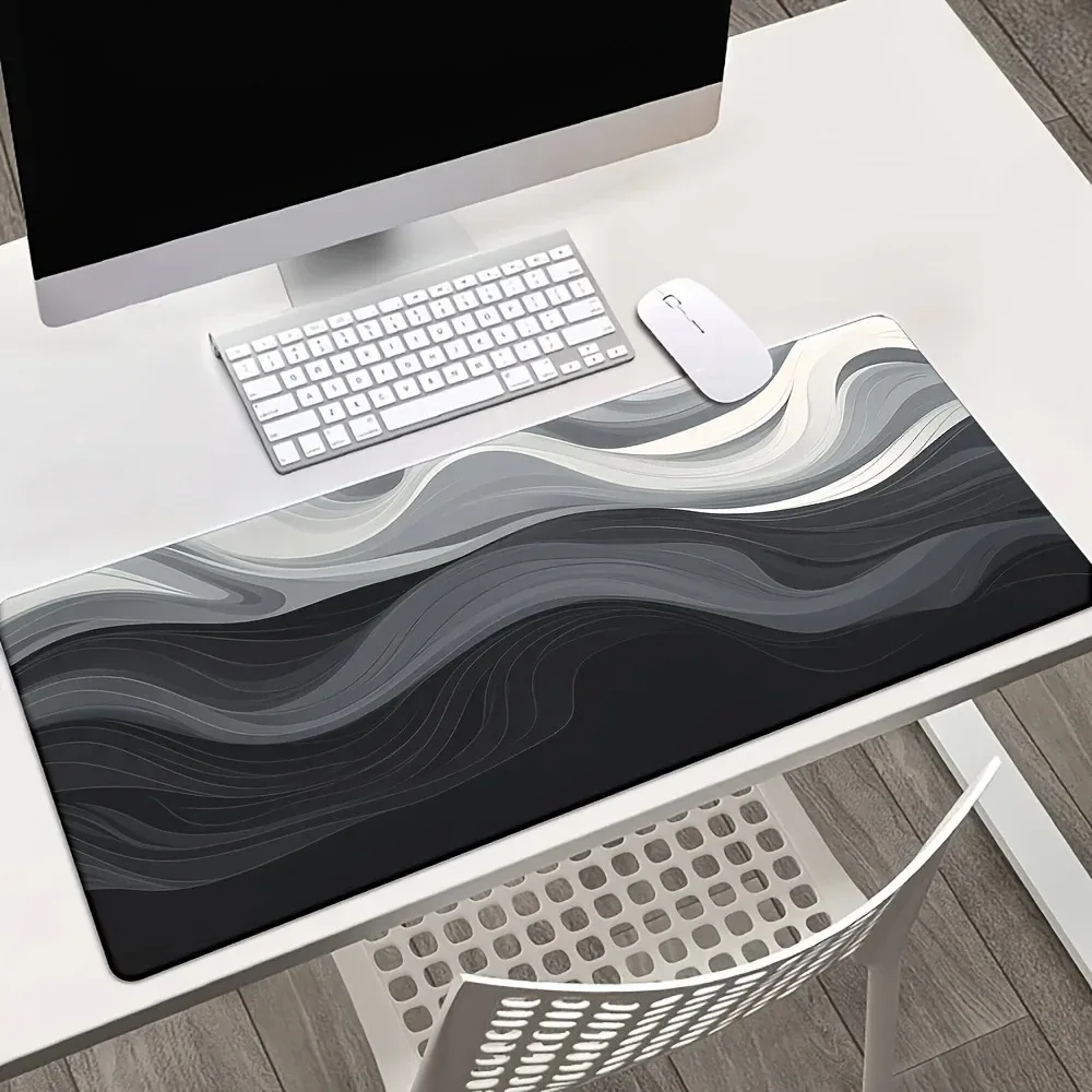 CIFBUY Striped Mouse Pad Large Non-slip Rubber Desk Mat Extended Gaming Keyboard Mat Office Computer Accessories