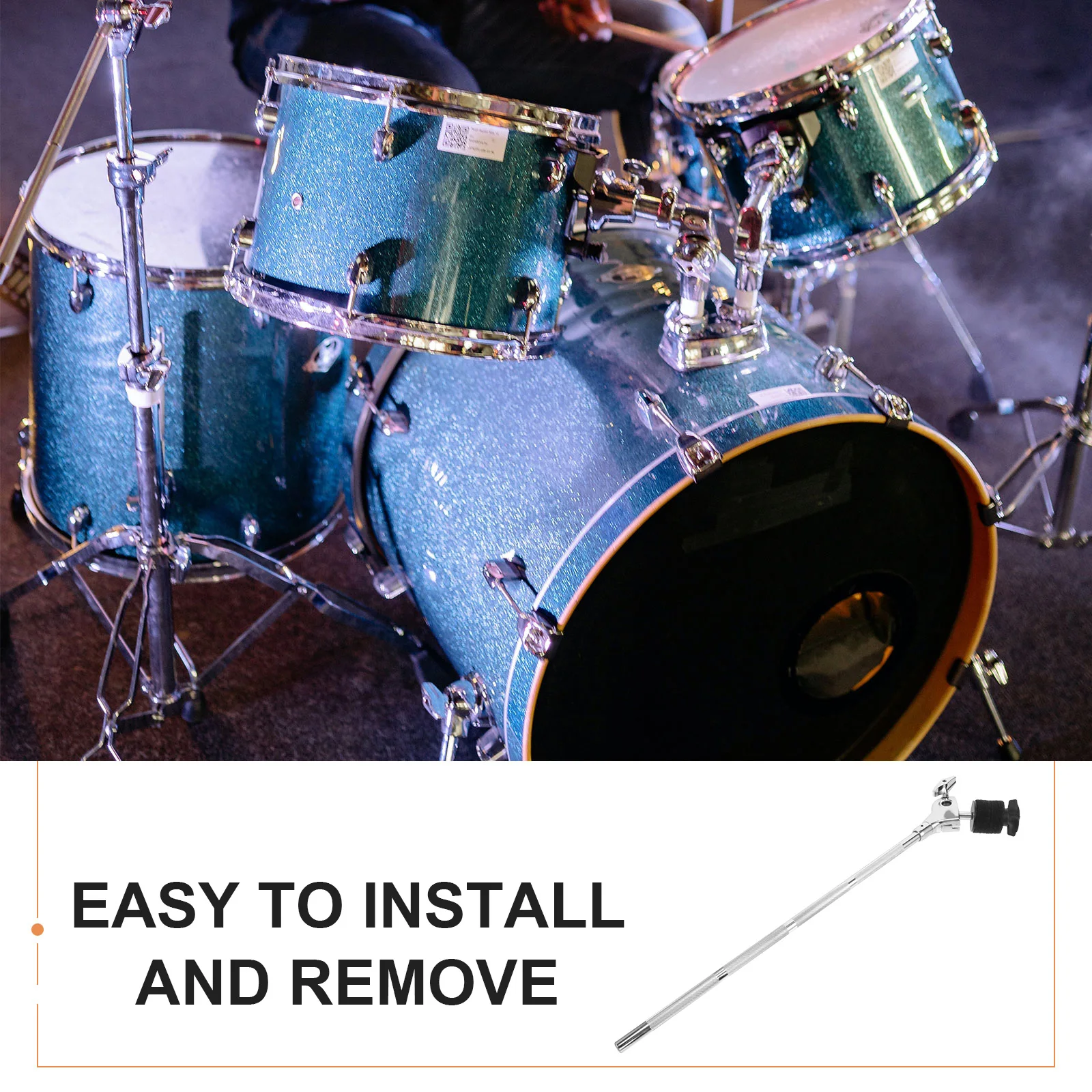 

Heavy Duty Boom Arm For Drum Stand Sturdy Alloy Mount Holder Adjustable Stand Accessory Music Instrument Parts Drum Cymbal Arm