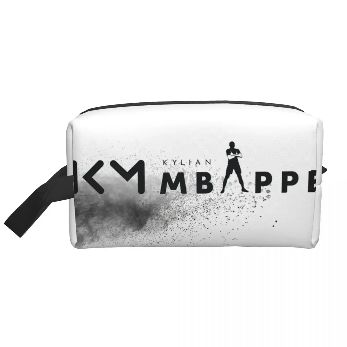 Custom KM Mbappes Soccer Makeup Bag for Women Travel Cosmetic Organizer Cute Storage Toiletry Bags