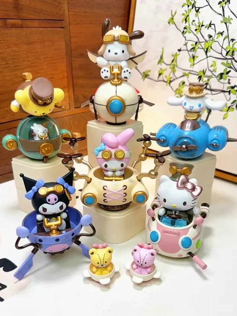 

Toptoy Sanrio Steampunk Series Mystery Box Desktop Ornament Cartoon Anime Creative Figure Collectible Model Childrens Toys Gifts