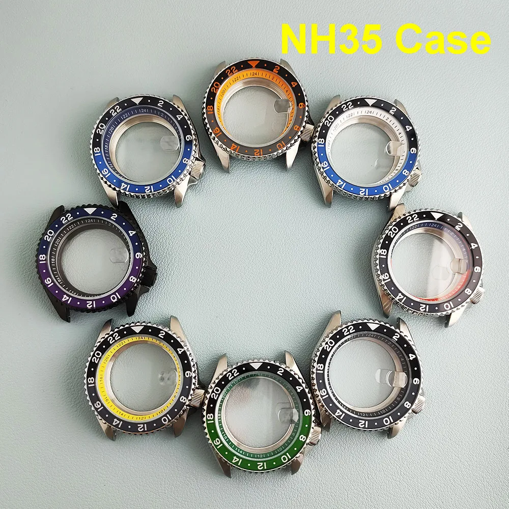 

Новый корпус NH35 SKX007, мужские часы из нержавеющей стали, подходят для NH35/NH36/NH34, аксессуары для модификации часов с механизмом