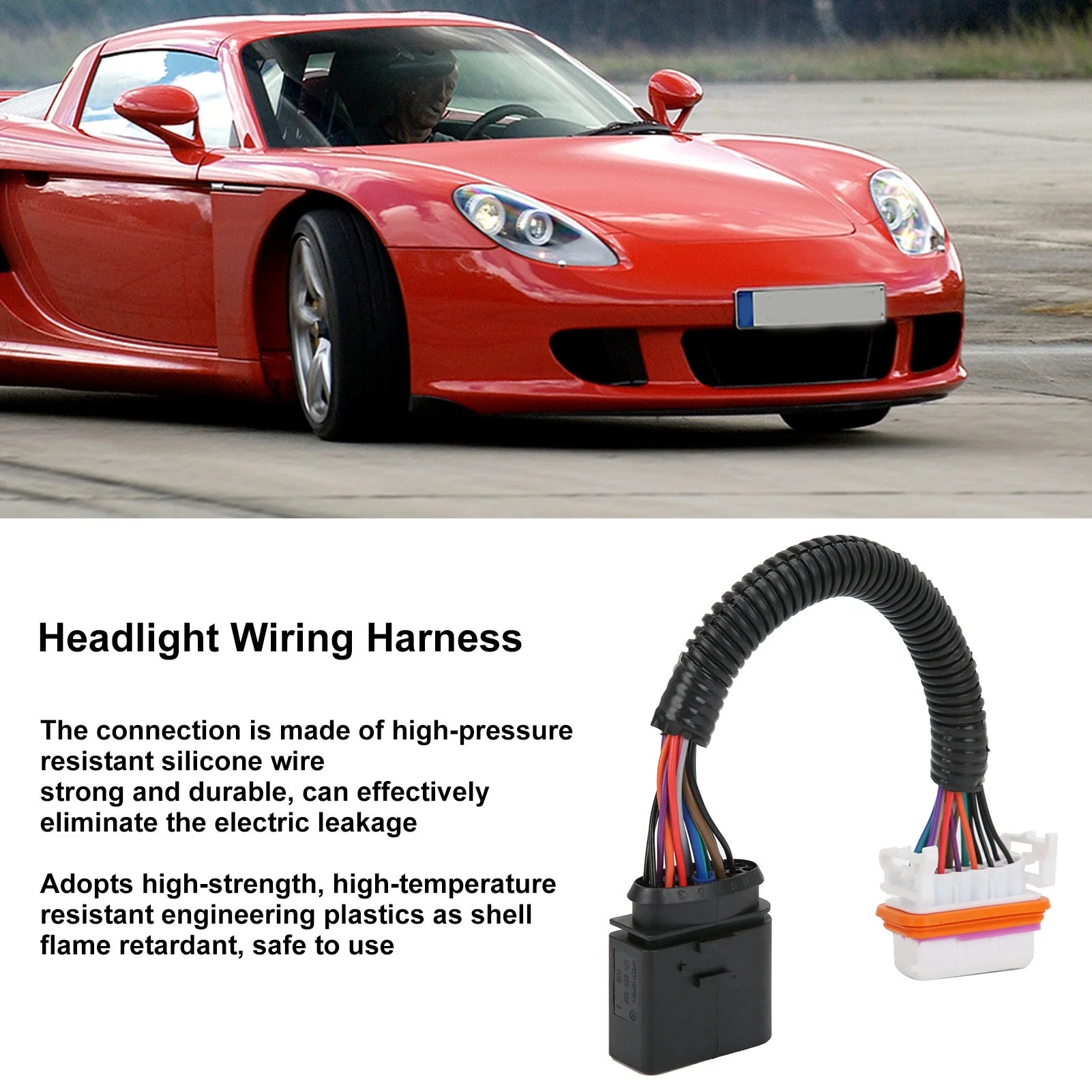 Xenon Headlight Wiring Harness Headlight Parts Anti-leakage flame retardant 955 631 239 for Cayenne 2003‑2006