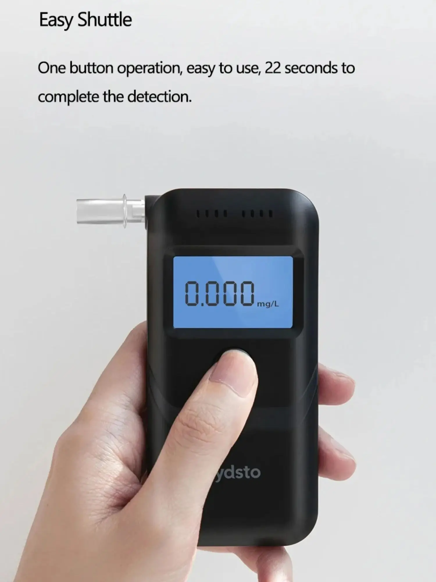 Hydsto Digital Alcohol Tester Alcohol Detector USB Rechargeable Breathalyzer Highly Sensitive Sensor Blowing Tester