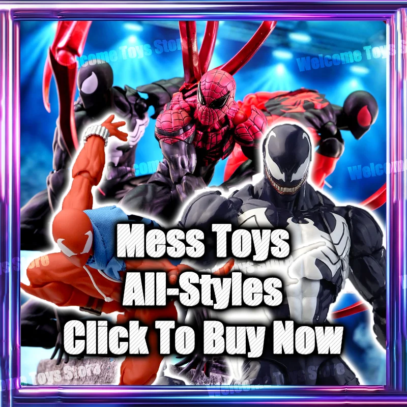 

In Stock Mess Toys Superior Spider Venom Lethal Neighbor Symbiote Scarlet Kaine Messtoys Spiderman Anime Action Figure Gift Toys