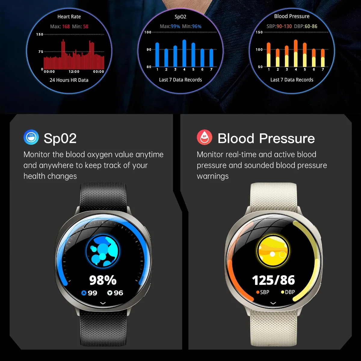 2026 New Smart Watch Men: Ultra-thin 1.32 HD AMOLED Bluetooth Call Go More Algorithm Health Monitoring Sleep Mode Smartwatch