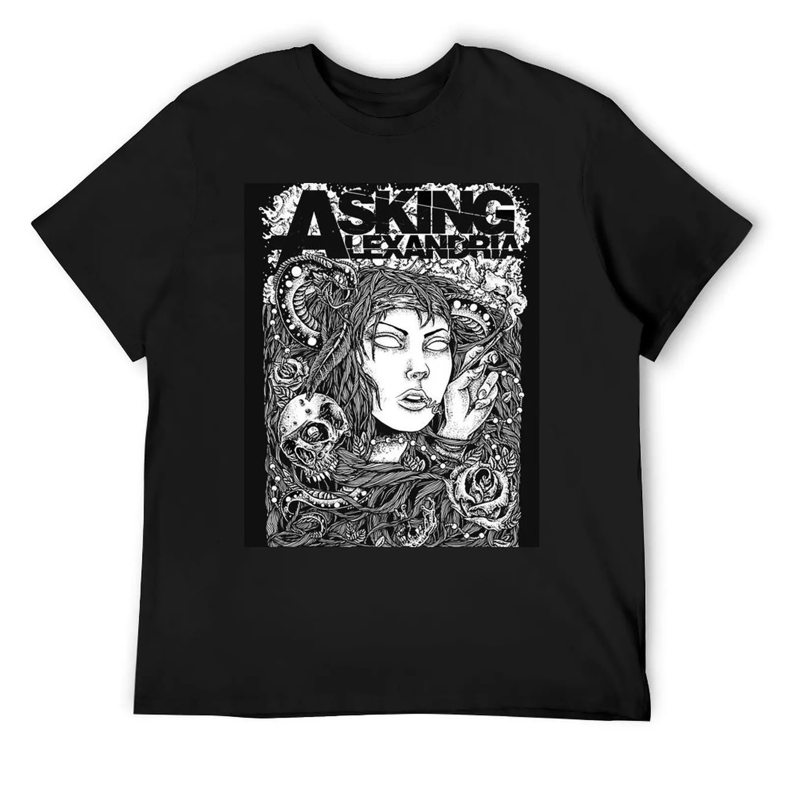 

Asking Alexandria T-Shirt sweat oversized t shirt cotton man t-shirts graphic tee shirt slim fit t shirts for men
