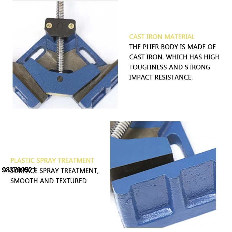 Good Price NEW Heavy Duty Welding Gun Clamp 4/4.5 Inch Welding Machine Angle Clamp 90 Degree Cast Iron Welding Angle Clam