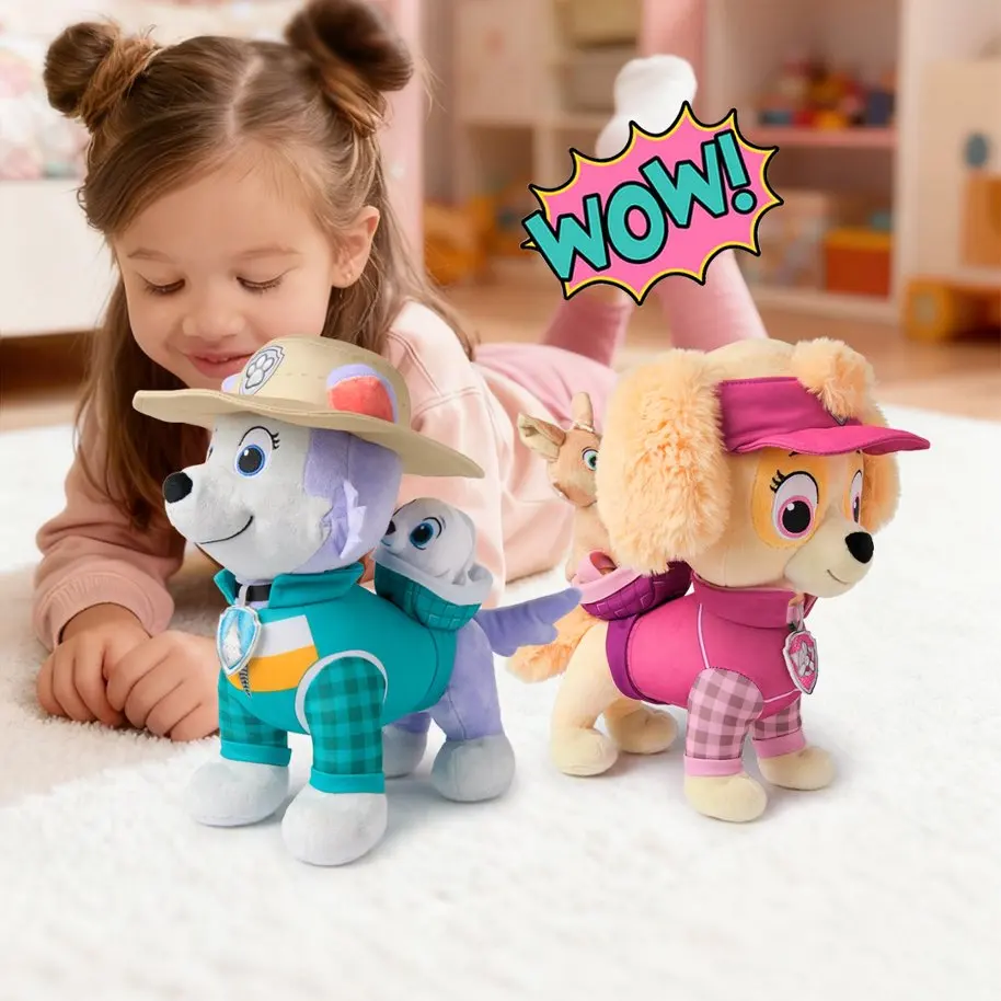 

Authentic Paw Patrol Skye Everest Plush Toy Soft Stuffed Animal With Accessories Anime Comforting Hugging Doll Toy Surprise Gift