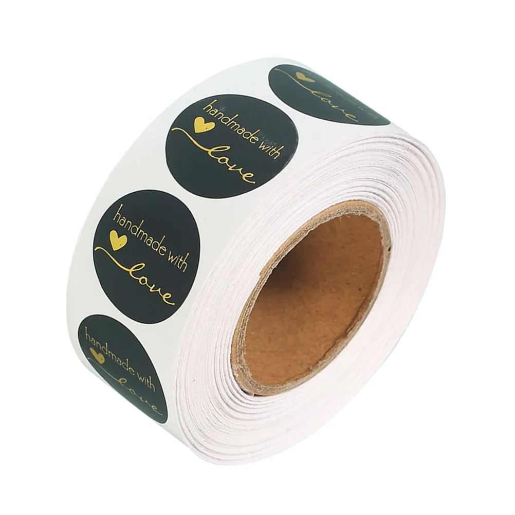 

500 Pcs Stickers Gift Packing Labels Letter Sticker Roll for Bag DIY Box Sealer Sealing Label File Folder Tags