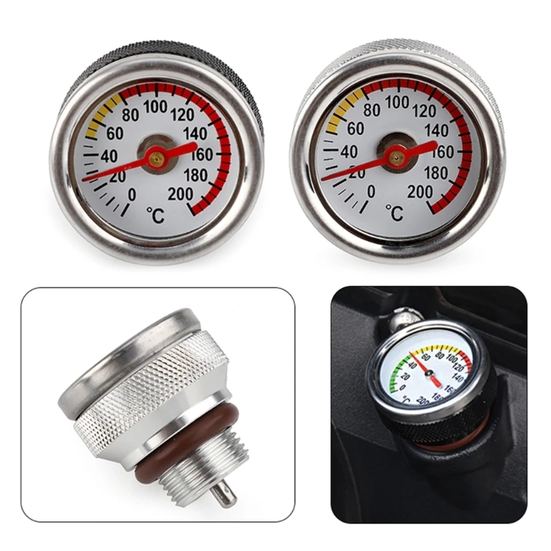 Wskaźnik temperatury oleju silnikowego M20x1,5 0 do 200 ℃ Łatwa instalacja Wskaźnik temperatury oleju H9EE