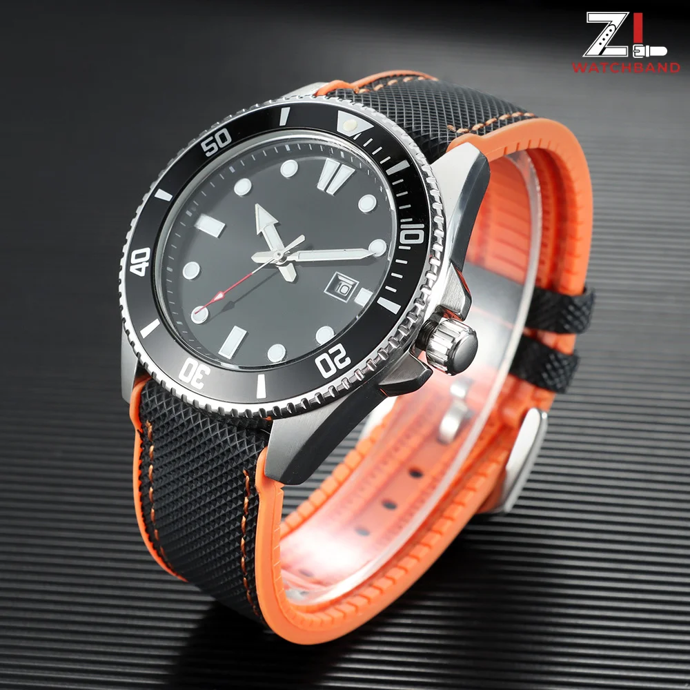 For Any Brand Waterproof Rubber Watch Strap Men Women Bracelet 18/19/20/21/22/24mm Wristband Blue Orange Green Yellow Watchband - view 5