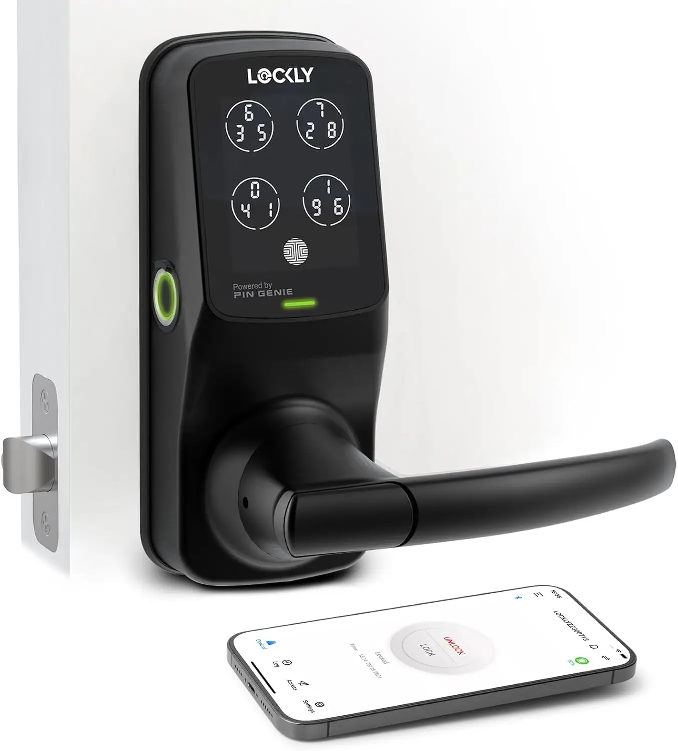 Bluetooth Smart Door Lock, Keyless Entry Door Lock, PIN 3D Biometric Fingerprint Sensor, Auto