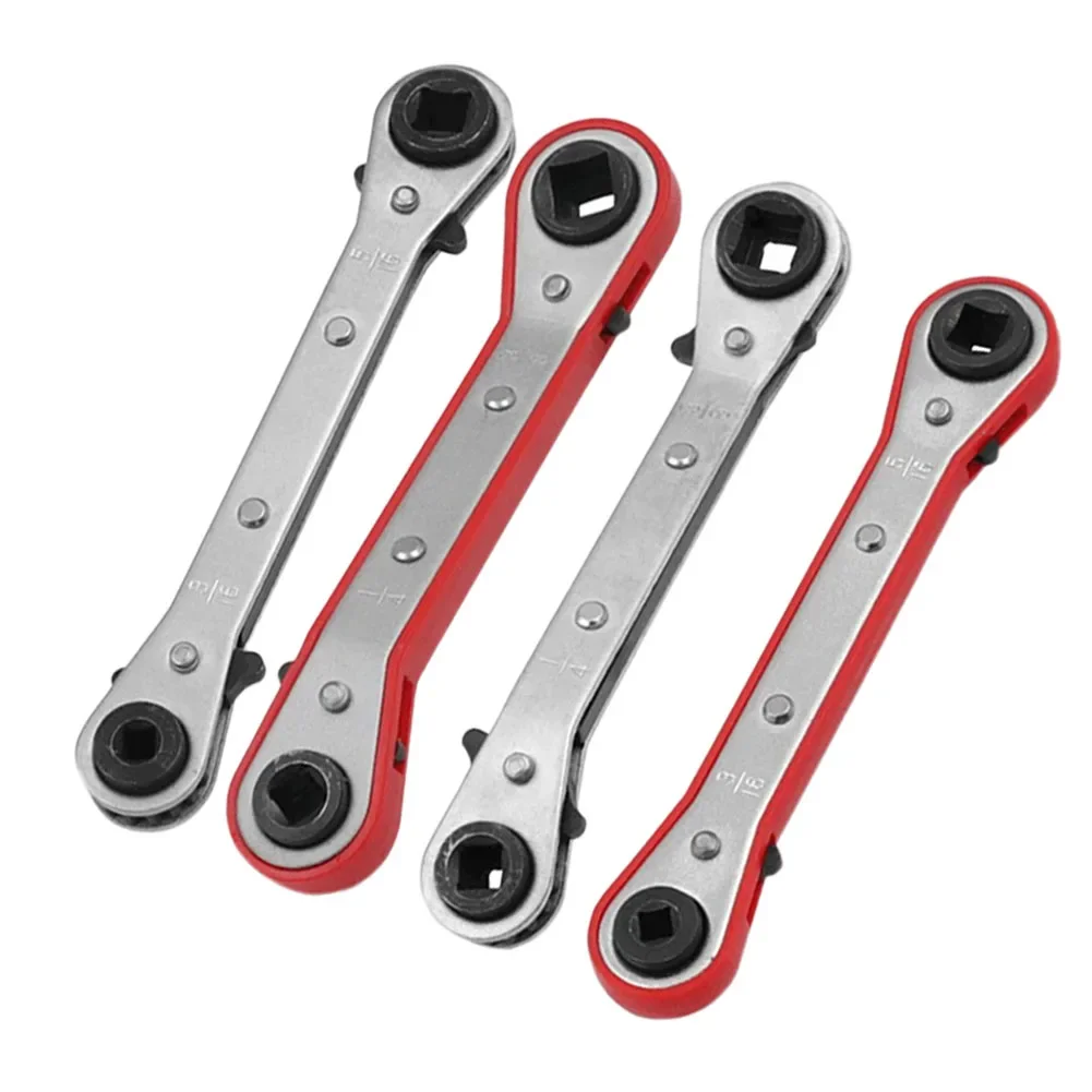 

Refrigeration Ratchet Wrench 4 Different Sizes 1/4 3/16 Square 3/8 5/16 Square Air Conditioning Ratcheting Service