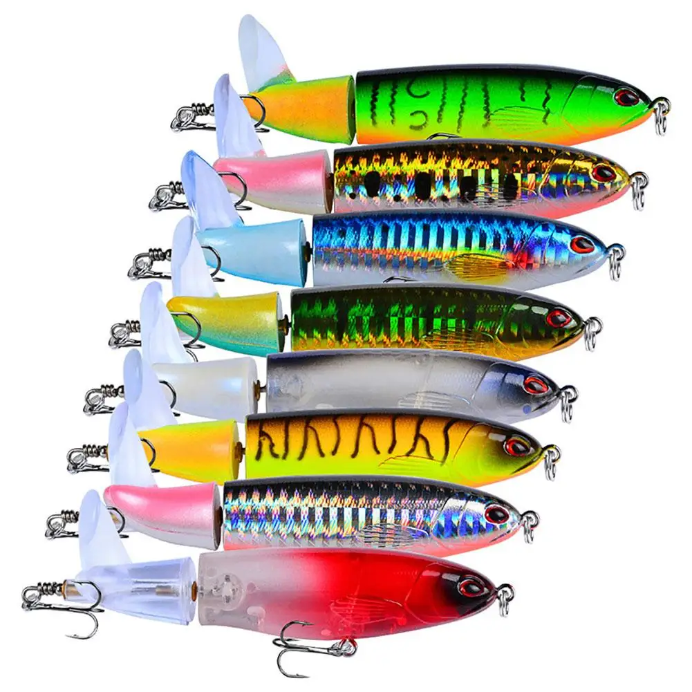 

13g/11cm Propeller Fishing Bait Set With Propeller Tail Hard Bait Fishing Lure Swimbait Fishing Accessories Dropshipping