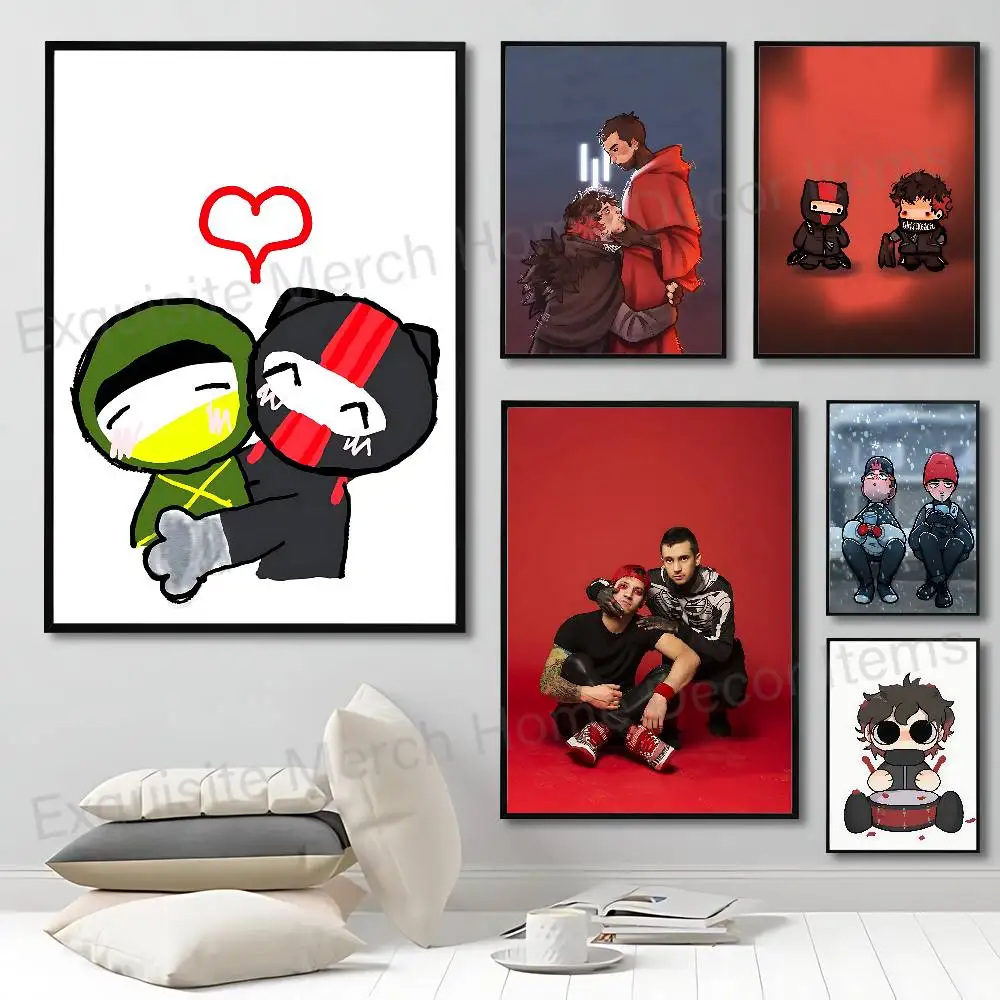 T-Twenty Chibi One P-Pilots Breach Anime Wall Art Canvas Painting Poster For Living Room Home Decor Decoration Picture