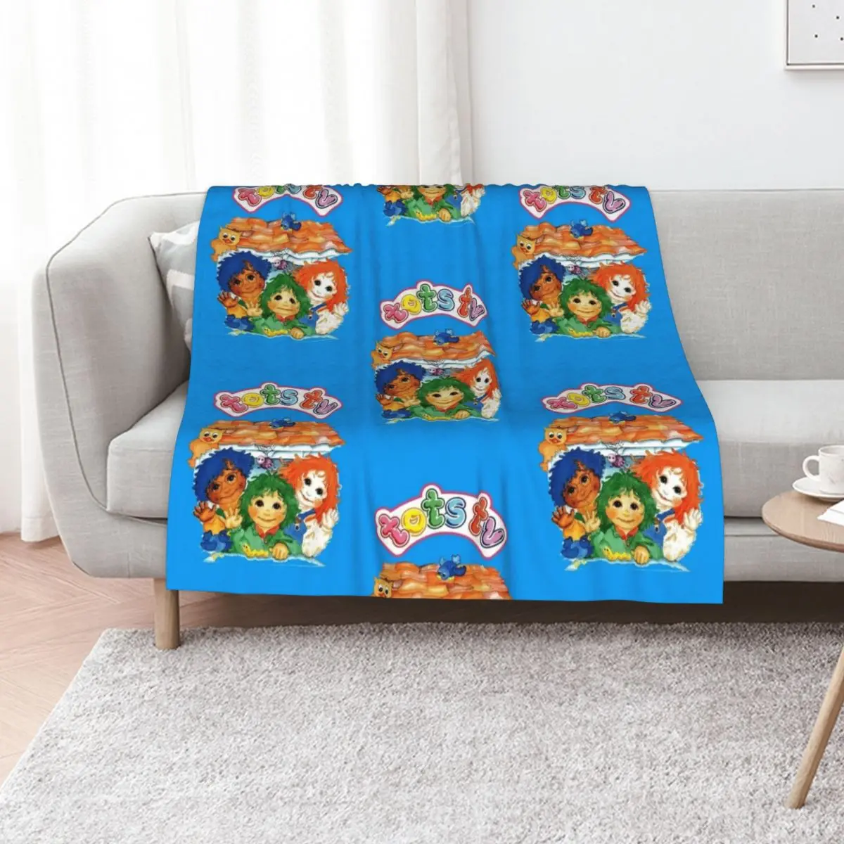Tots TV - Retro Children's TV CITV Throw Blanket Soft Stuffeds Thin warm for winter For Baby Quilt Blankets