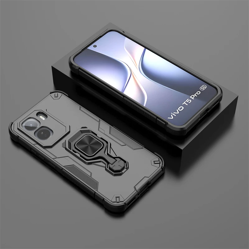 Противоударный чехол для телефона Vivo iQOO Z11, чехол-держатель для телефона Vivo iQOO Z11 Z11x, задняя крышка для Vivo iQOO Z11