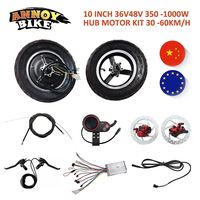 Electric Scooter Kit 10 inch Hub Motor 30-65KM 36V48V 350W500W 600W 800W 1000W Brushless TX Motor Kit para bicicletas electricas