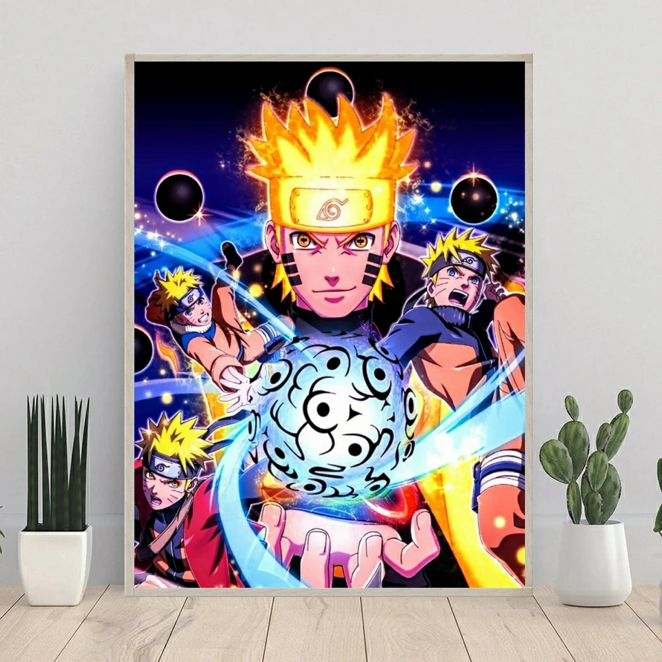 Naruto Shippuden 5D DIY Diamond Painting Japanese Cartoon Cross
