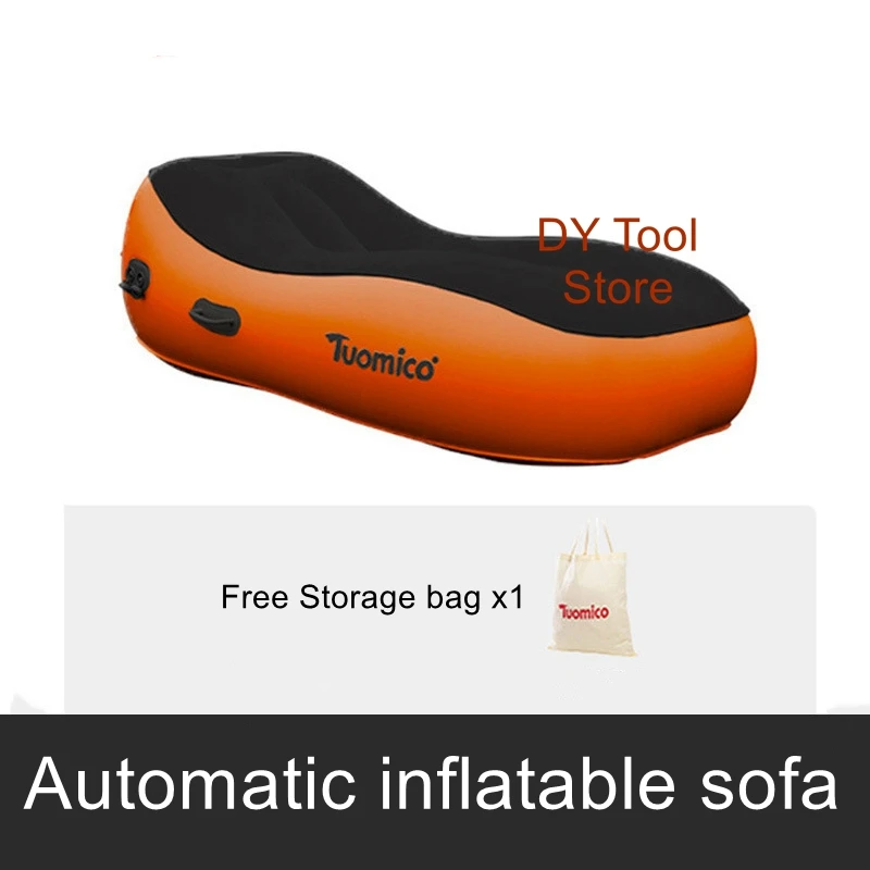 Automatic inflatable sofa air bed outdoor camping portable lazy lunch break on the floor household air recliner