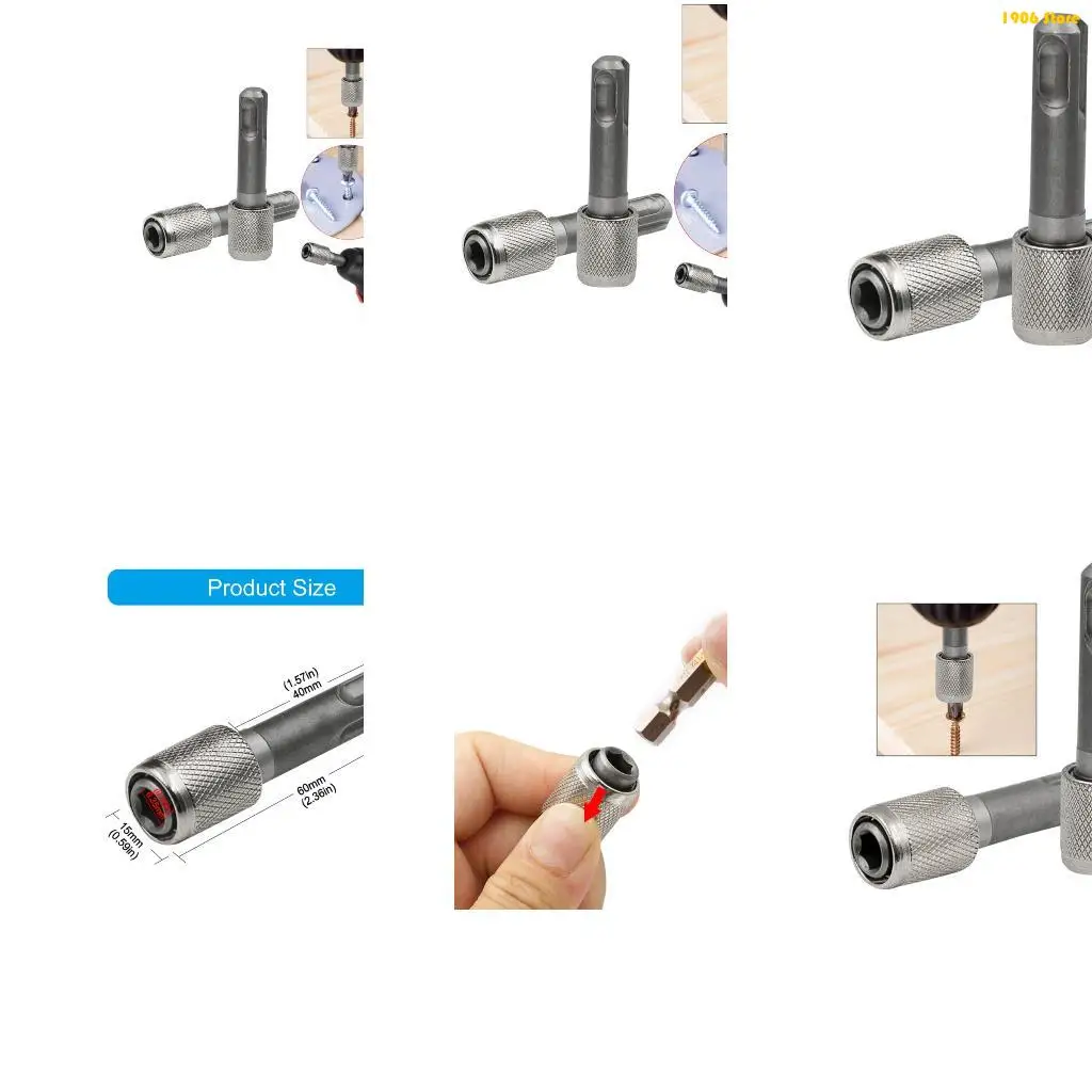 

U1JB 2PCS 1/4 -дюймовый адаптер буровой адаптер, установленные битовые битовые битовые битовые гайки