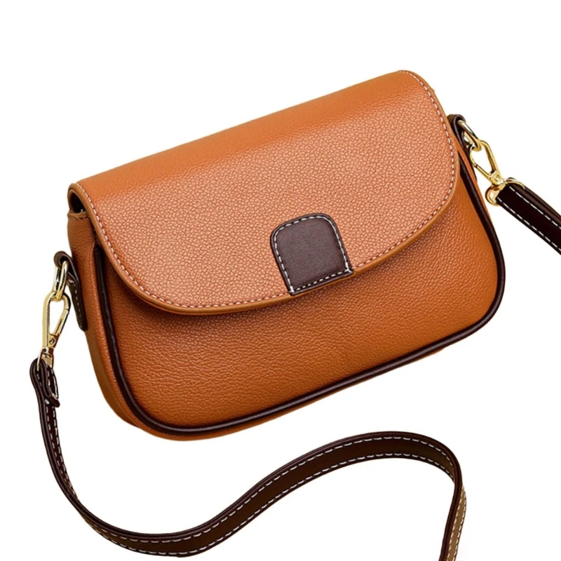 Dames kleine flaptas PU lederen schoudertas crossbody tas Eenvoudige bag Veelkleurige handtassen en portemonnees