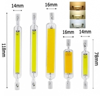 Mini glass dimmable R7S led light 5W 78mm 10W 118mm COB RX7S lamp J118 J78 led bulb perfect replace halogen lamp AC220-240V