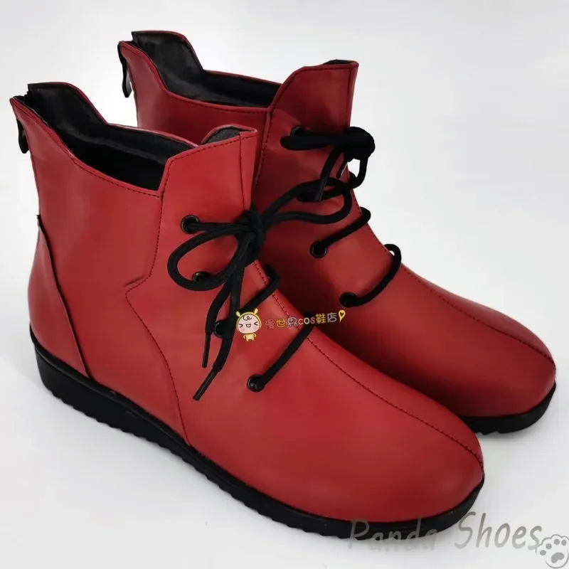 Jujutsu Kaisen Itadori Yuji Cosplay scarpe Anime Cos Red Boots Comic Itadori Yuji Cosplay Costume Prop scarpe per Con Halloween
